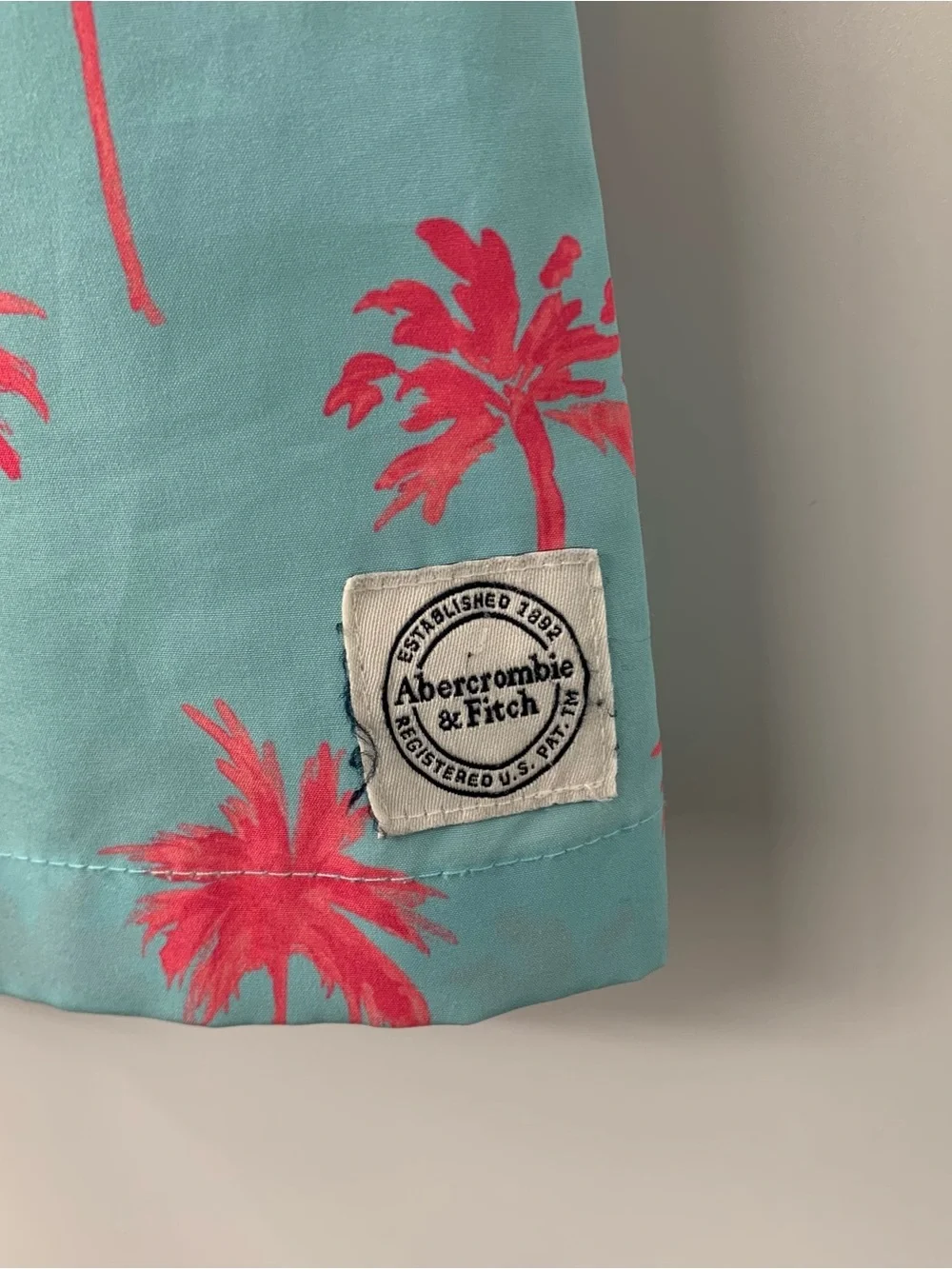 Abercrombie Kids Boys Palm Tree Swim Trunks Board Shorts Size 11/12